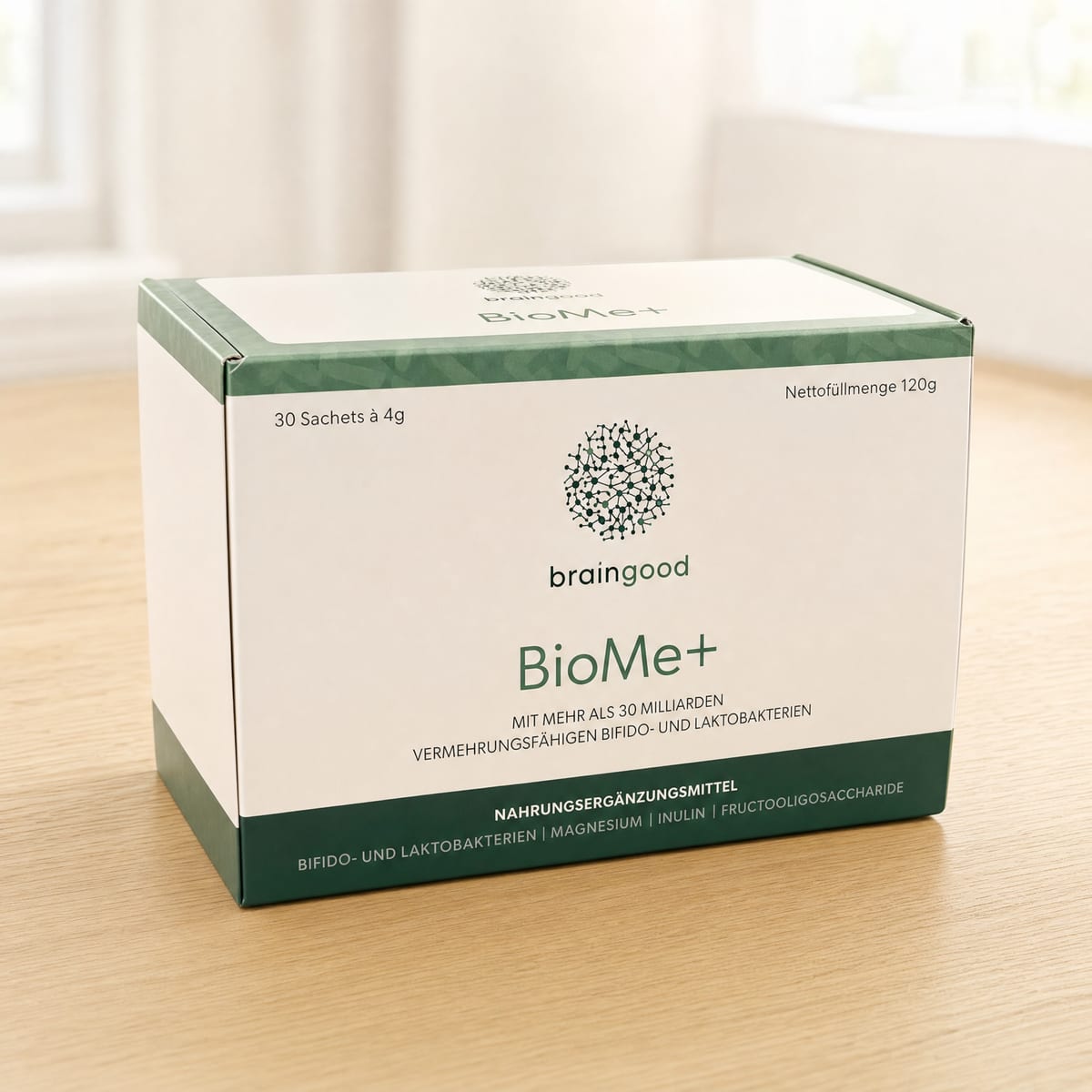 Die BioMe+ Monatsbox mit 30 Sachets