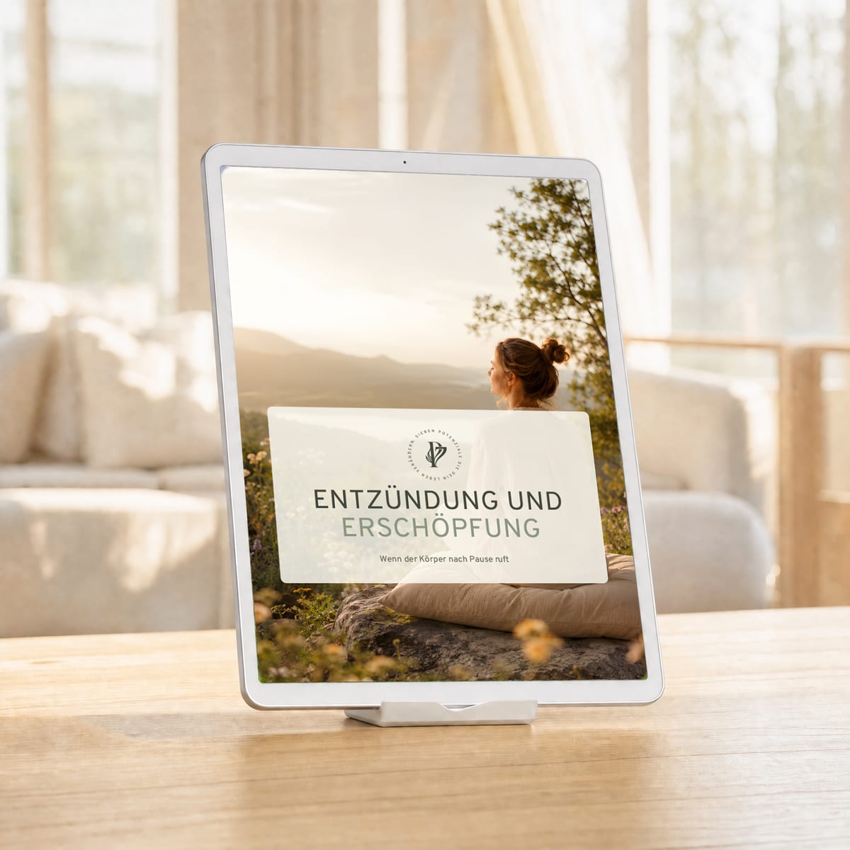 Das E-Booklet Entzündung und Erschöpfung auf dem Tablet